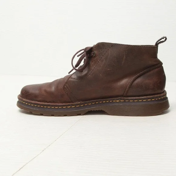 Dr. Martens Reed Boots Mens Size 13 Brown Leather Lace Up Chukka - Picture 7 of 15